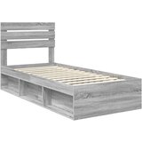  Okvir za krevet s uzglavljem Siva Sonoma 100 x 200 cm | shoptok.hr