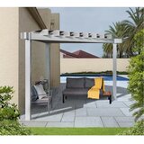  Sojag - Lima 1010 | Aluminijska pergola sa sunčanim jedrom | Trokutasta | Svijetlosiva | shoptok.hr