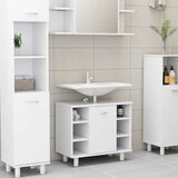 Maison Chic Kopalniška omarica - Kopalniški kabinet bela 60x32x53,5 cm iverna plošča, (21794923) | Shoptok.si