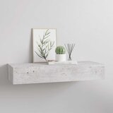  Zidna polica s ladicom siva boja betona 60 x 23,5 x 10 cm MDF | Eponuda.ba