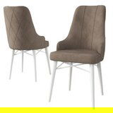 Hanah home set 2 stolice neta cappuccino white | ePonuda.com