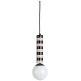 Leitmotiv Crna/smeđe-siva metalna viseća svjetiljka ø 12 cm Rayado – Cijene