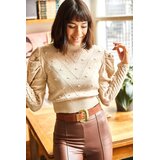 Olalook Ženski džemper KZK-19000253, Bež | Eponuda.com