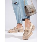SHELOVET Golden shoes with ornament | shoptok.hr