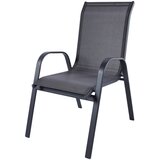 XORA STOL aluminij, jeklo antracit, rjava | Shoptok.si