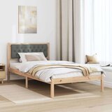  Okvir za krevet Tamno siva 100 x 200 cm tkanina | shoptok.hr