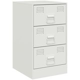 vidaXL Nočna omarica 2 kosa bela 34,5x39x62 cm jeklo | Shoptok.si