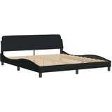  Krevet s madracem crni 180x200 cm od tkanine | shoptok.hr