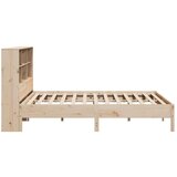 vidaXL Krevet s regalom za knjige bez madraca 200 x 200 cm od borovine | shoptok.hr