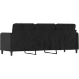  Trosjed od tkanine crna 180 cm baršunasti | shoptok.hr