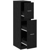 vidaXL Apotekarska omarica Črn hrast 30x41x118 cm Inženirski les | Shoptok.si
