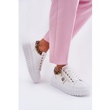 Boto Women's Sports Shoes On Platform Made Of Eco Leather Panther White Velionna | Shoptok.si