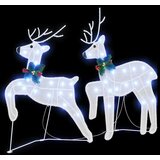 vidaXL LED irvasi 2 pcs Hladna bijela 45 x 19 x 65 cm tkanina | shoptok.hr