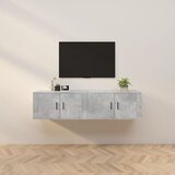  Zidni TV ormarići 2 kom siva boja betona 80x34,5x40 cm Cijene