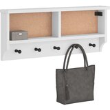 vidaXL Zidna vješalica za kapute SANDNES 87x12x35 cm puno drvo bor | shoptok.hr