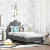  Okvir kreveta za malu djecu s naslonom Tamnosiva 70 x 140 cm | shoptok.hr