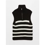 LC Waikiki Women's Standing Neck Striped Oversized Knitwear Sweater for Women | Shoptok.si