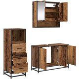 vidaXL set namještaja za kupaonicu 3 pcs staro drvo 90 x 33 x 60 cm | shoptok.hr