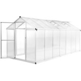  Staklenik od aluminija 421 x 190 x 195 cm 15,6 m³ | shoptok.hr