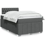 Maison Chic Box spring postelja - Vzmetna postelja z vzmetnico temno siva 120x190 cm blago SL11812, (21904356) | Shoptok.si