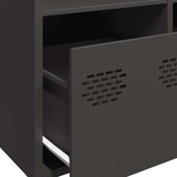  Visoka komoda crna 68x39x103 5 cm od čelika | shoptok.hr