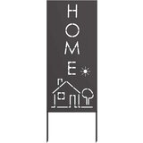 vidaXL Zaslon za zasebnost v vrtu Črna 50 x 140 cm Mnogi jeklo | Shoptok.si