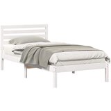 vidaXL Konstrukcija postelje Bela 80 x 200 cm Masivno borovo les, (5000126511) | Shoptok.si