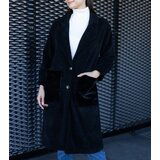 Gemre Long black coat with plush pockets Badra | Shoptok.si