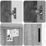 vidaXL set namještaja za kupaonicu zidne 2 pcs sivi hrast sonoma | shoptok.hr