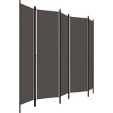 vidaXL Sobna pregrada s 5 panela antracit 250 x 180 cm | shoptok.hr