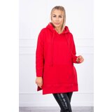 Kesi Insulated sweatshirt with red side slits Cijene