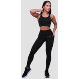 GymBeam ženske helanke za trčanje pulse black | ePonuda.com