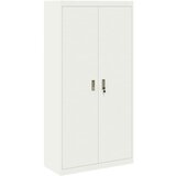 Ormarić Omarica za shranjevanje 2 pcs Bela 90 x 40 x 180 cm Jeklo, (5000152713) | Shoptok.si