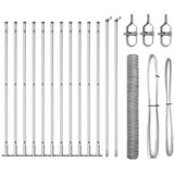 vidaXL Set Ograje Set 2 Pocinkano jeklo 25 x 1.2 metra | Shoptok.si