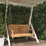 vidaXL Gugalna klop trdna tikovina lesena 114x60x64 cm Cene