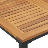  Vanjski stol Prirodna i crna 150 x 90 x 75 cm | shoptok.hr