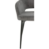 MID.YOU NASLANJAČ, les, kovina, tekstil siva | Shoptok.si