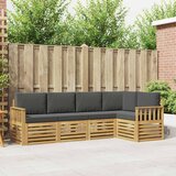  Set vanjskih sofa 5 pcs Bijela i antracit 247 x 128,5 x 73 cm | Shoptok.si