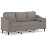Maison Chic kavč - Sofa - Kanape trosed z okrasnimi blazinami taupe 180 cm blago, (21727843) Cene
