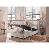 MID.YOU POSTELJA Z VZMETNICO 120 cm x 200 cm , tekstil, leseni material bež | Shoptok.si