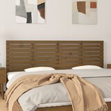vidaXL Stensko posteljno vzglavje medeno rjavo 206x3x63 cm borovina Cene