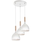  Luster na sajli NOAK WOOD 3xE27/15W/230V bela/buk | Eponuda.com
