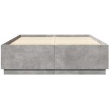  Okvir kreveta boja betona 150x200 cm od konstruiranog drva | shoptok.hr