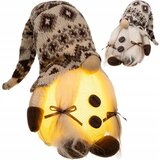 Smeđi stojeći gnome led toplo bijeli na baterije | shoptok.hr