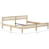  Posteljni okvir iz trdnega mangovega lesa 200 cm | Shoptok.si