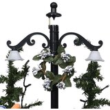 vidaXL Novoletna jelka s sneženjem in podstavkom modra 75 cm PVC, (20579626) | Shoptok.si