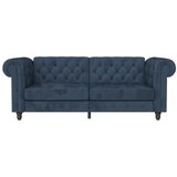 Støraa Temno modra žametna raztegljiva sedežna garnitura 236 cm Felix – | Shoptok.si