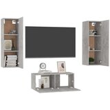  3-dijelni set TV ormarića siva boja betona od iverice | shoptok.hr