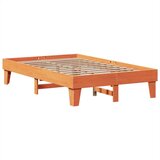  Posteljni okvir brez vzmetnice voščeno rjav 135x190 cm borovina, (21611614) | Shoptok.si
