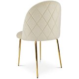 Inca stolica - svijetlo bež baršun / zlatne noge x 1 | shoptok.hr